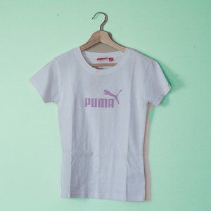 Women's logo cotton PUMA t-shirt size S circa 2010 NWT